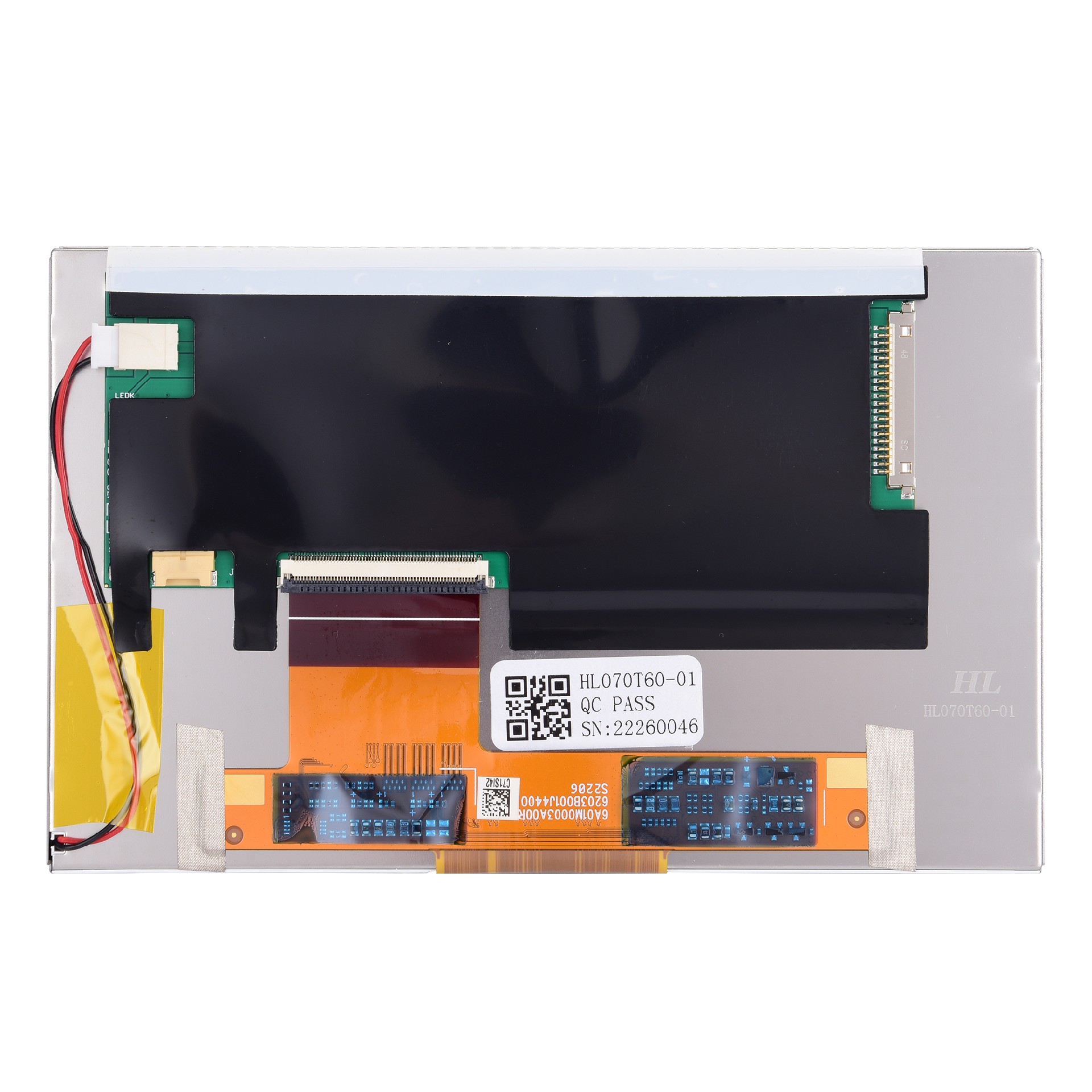 7inch 800X480 TFT display, LVDS and IPS ,wide working temperature  , for Automotive Dashboard!