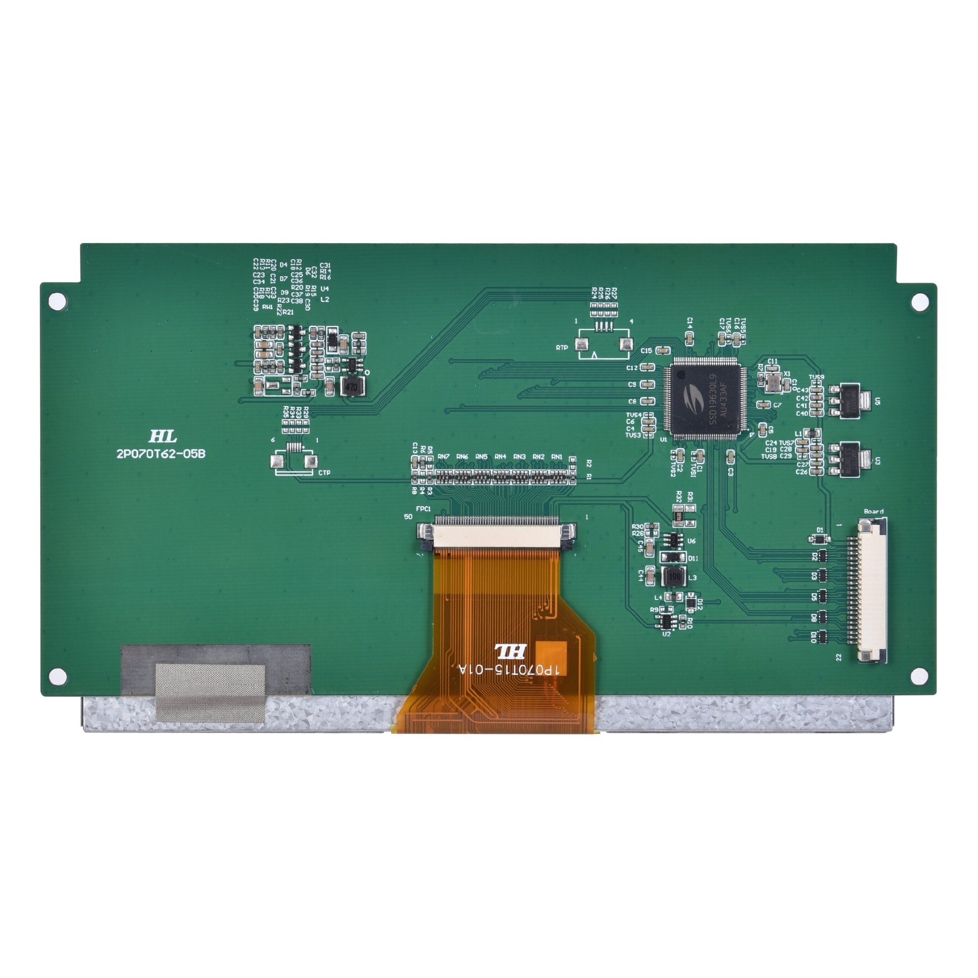 7inch 800x480 with mcu interface